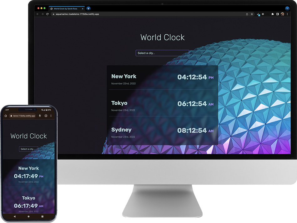 JavaScript World Clock